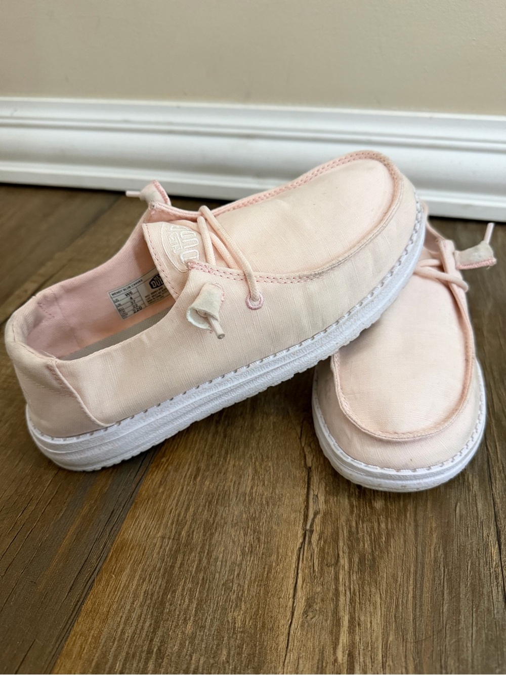 Hey DUDE- Light Pink